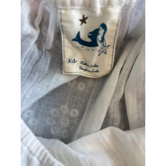 Anthropologie Whitesands Summer Blouse Top Size Xs - Picture 10 of 10